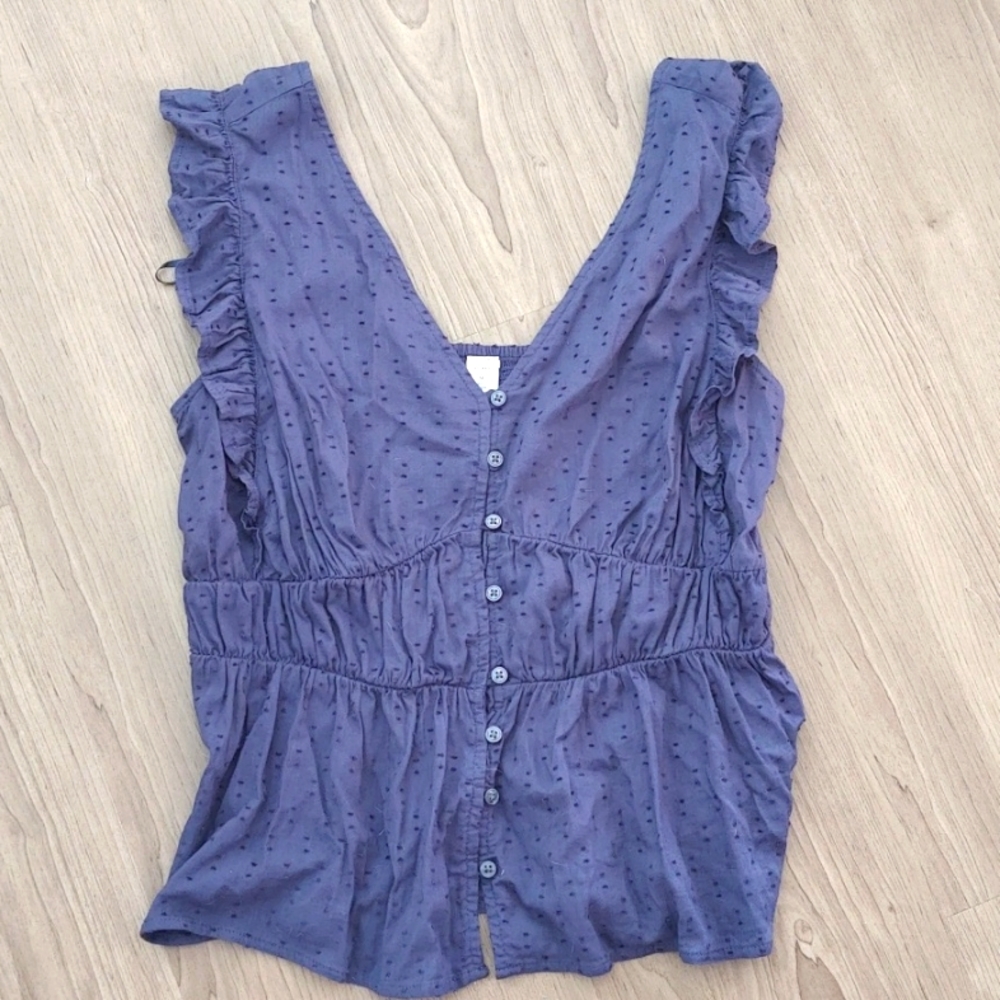 Clip dot boho blouse